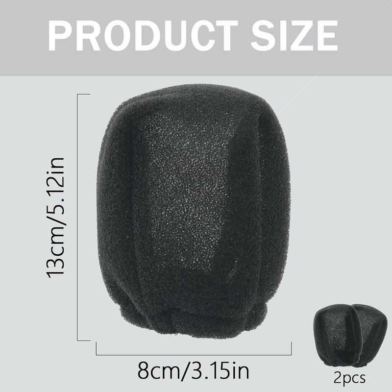 Tearom 2Pcs Travel Hair Diffuser for Hair Dryer - Compact and Portable (5.12x3.15) Travel Hair Dryer Diffuser Sock‌ Made of Soft, Heat-Resistant and Flexible Foam, Tear-Resistant and Reusable - Image 2